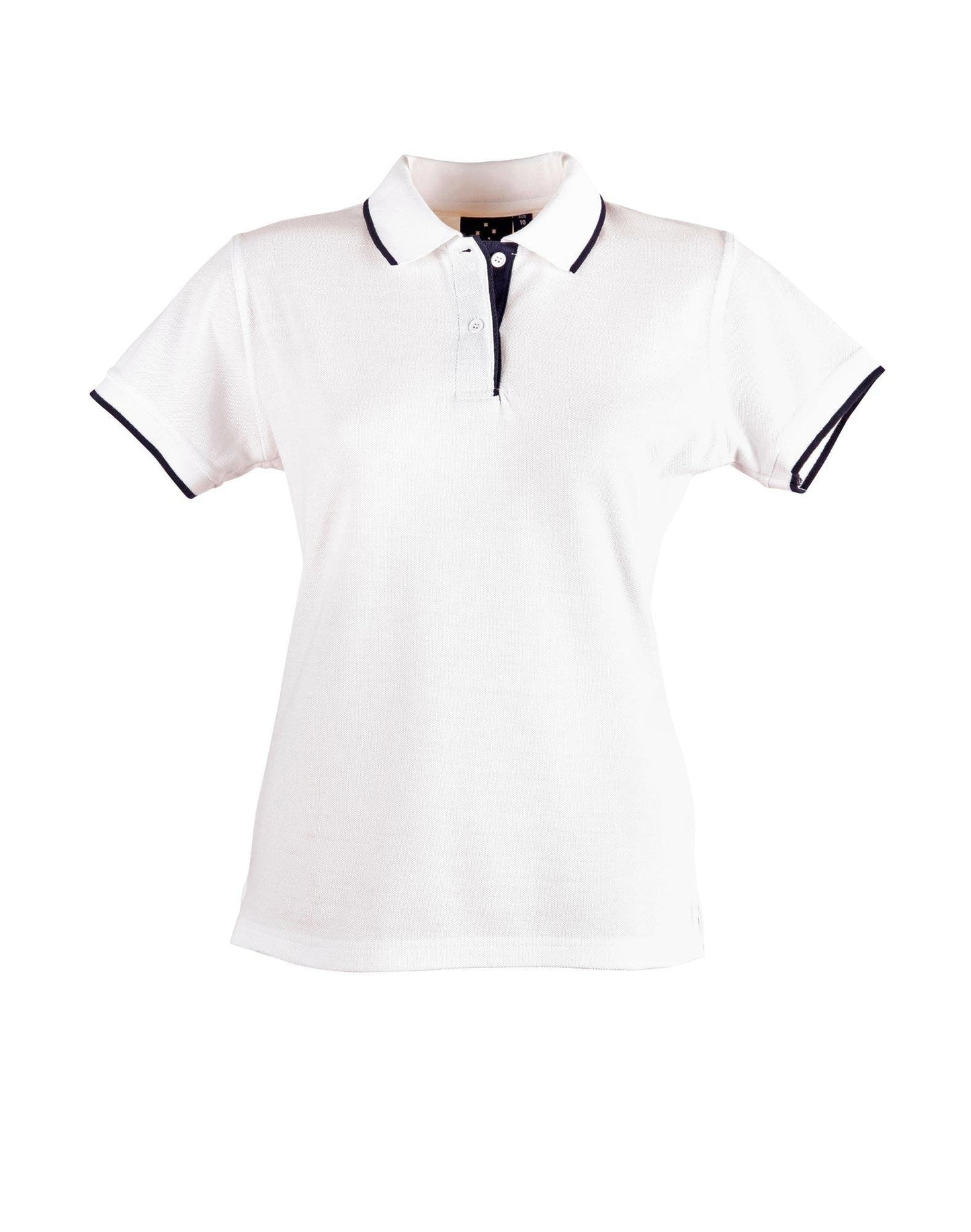 Ladies Poly/Cotton Contrast Pique Short Sleeve Polo PS48A - PrintaPromo