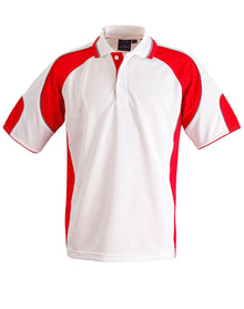 Mens CoolDry Contrast Short Sleeve Polo with Sleeve Panels PS61 - PrintaPromo