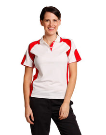 Ladies CoolDry Contrast Short Sleeve Polo with Sleeve Panels PS62 - PrintaPromo