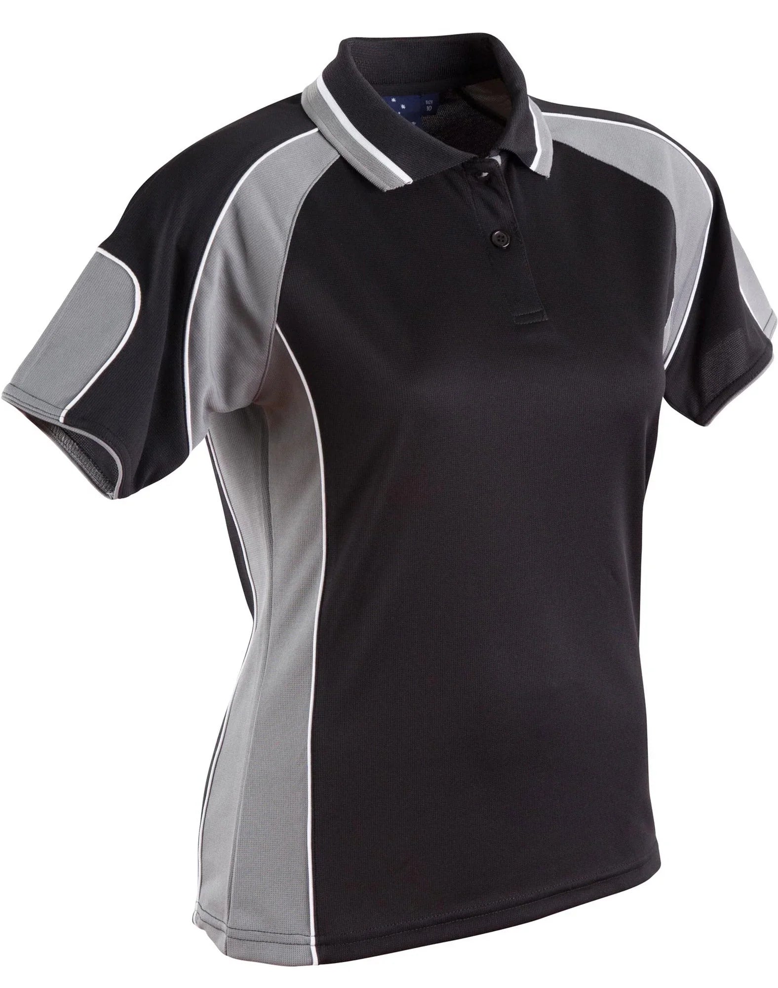 Ladies CoolDry Contrast Short Sleeve Polo with Sleeve Panels PS62 - PrintaPromo