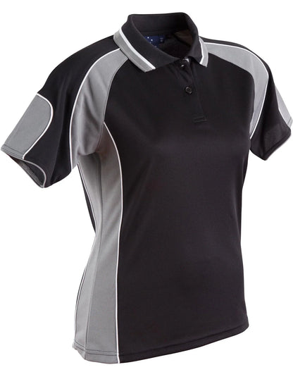 Ladies CoolDry Contrast Short Sleeve Polo with Sleeve Panels PS62 - PrintaPromo