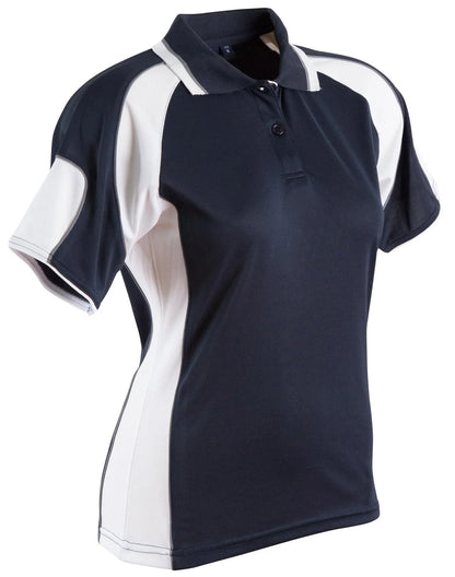 Ladies CoolDry Contrast Short Sleeve Polo with Sleeve Panels PS62 - PrintaPromo