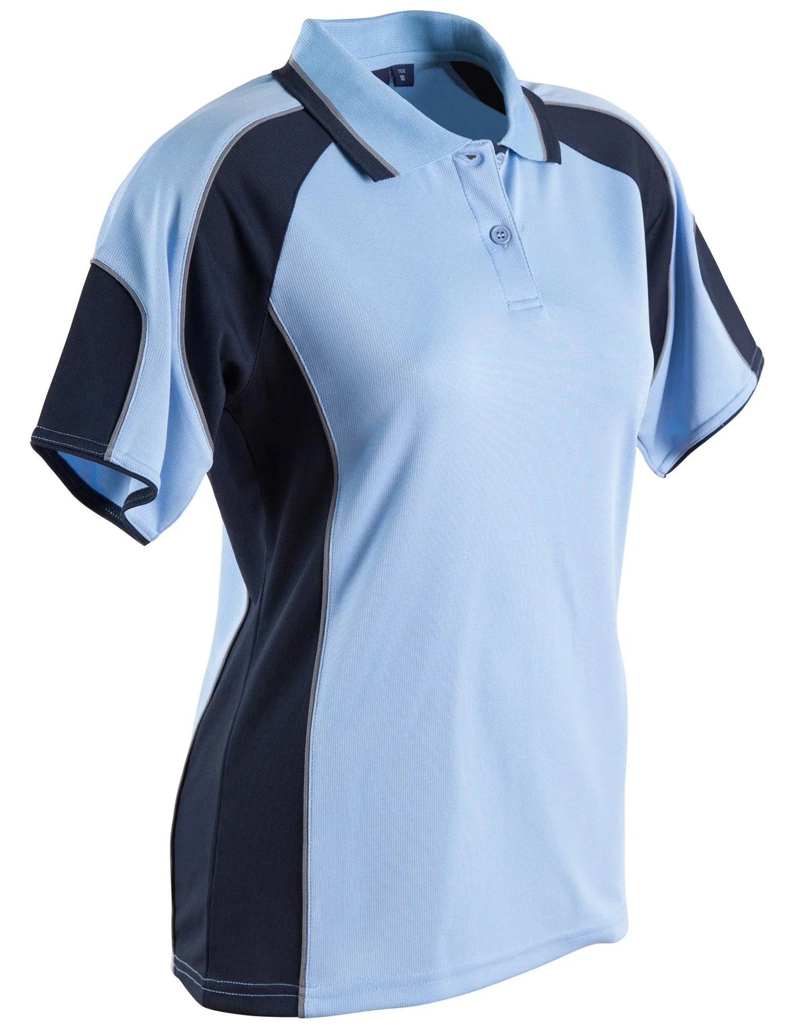 Ladies CoolDry Contrast Short Sleeve Polo with Sleeve Panels PS62 - PrintaPromo