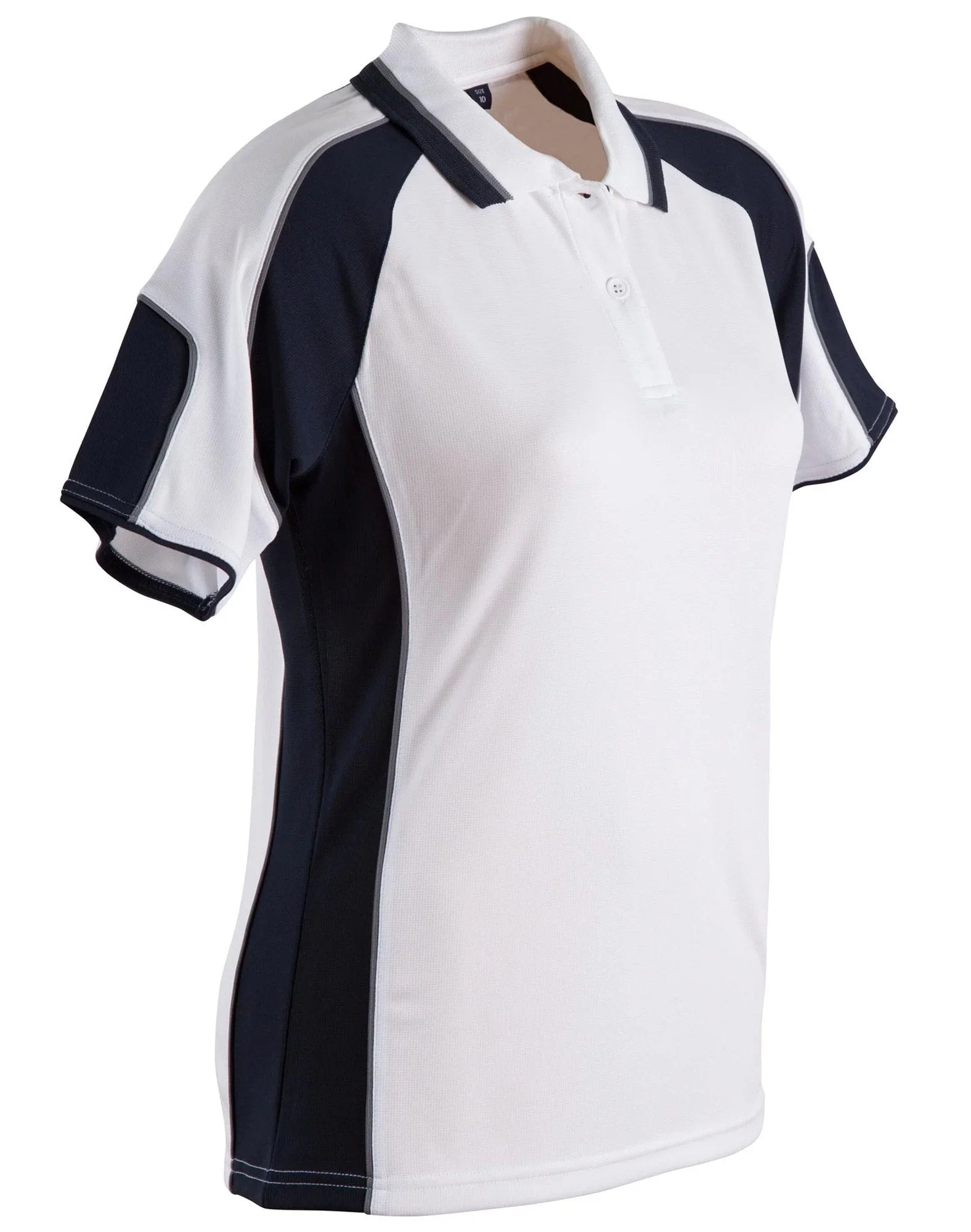 Ladies CoolDry Contrast Short Sleeve Polo with Sleeve Panels PS62 - PrintaPromo