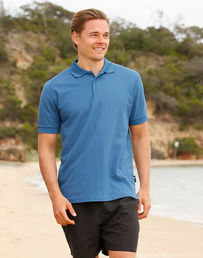 Men's TrueDry Solid Colour Short Sleeve Pique Polo PS63 - PrintaPromo