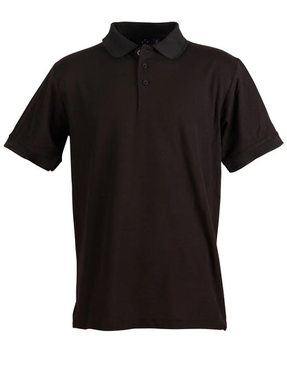 Men's TrueDry Solid Colour Short Sleeve Pique Polo PS63 - PrintaPromo