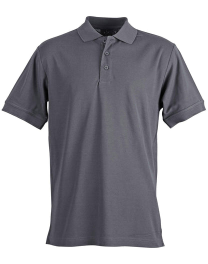 Men's TrueDry Solid Colour Short Sleeve Pique Polo PS63 - PrintaPromo