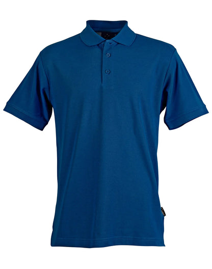 Men's TrueDry Solid Colour Short Sleeve Pique Polo PS63 - PrintaPromo