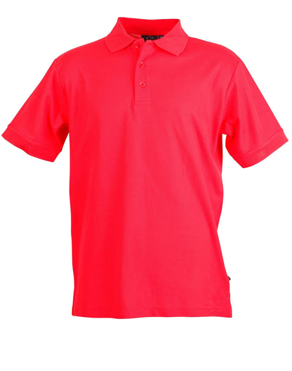 Men's TrueDry Solid Colour Short Sleeve Pique Polo PS63 - PrintaPromo