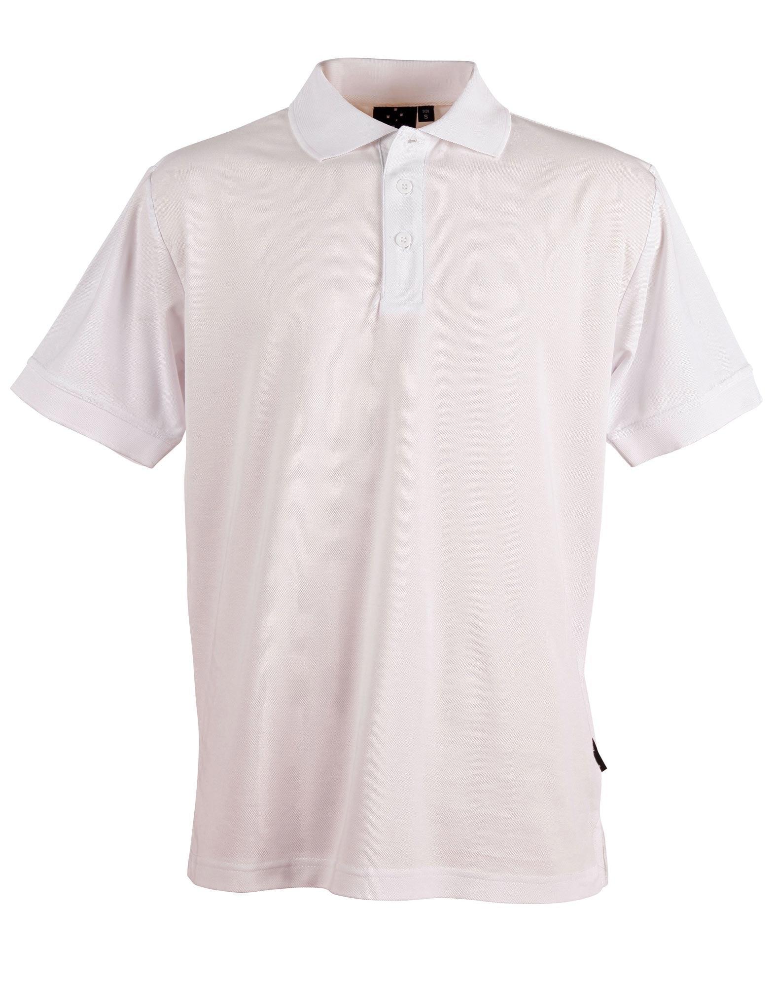 Men's TrueDry Solid Colour Short Sleeve Pique Polo PS63 - PrintaPromo