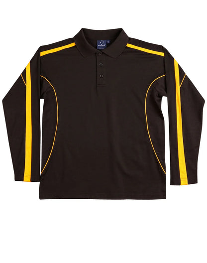Mens TrueDry Fashion Long Sleeve Polo PS69 - PrintaPromo