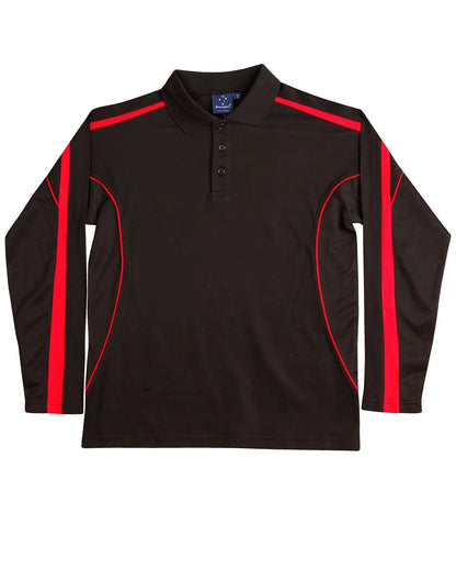 Mens TrueDry Fashion Long Sleeve Polo PS69 - PrintaPromo