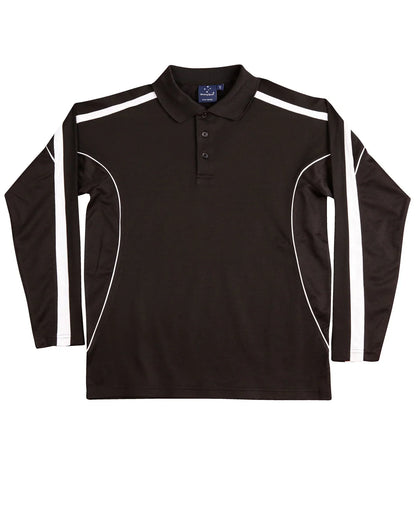 Mens TrueDry Fashion Long Sleeve Polo PS69 - PrintaPromo