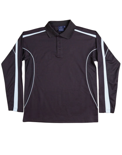 Mens TrueDry Fashion Long Sleeve Polo PS69 - PrintaPromo