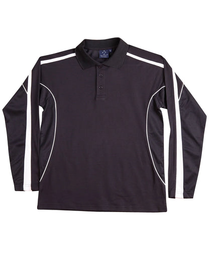 Mens TrueDry Fashion Long Sleeve Polo PS69 - PrintaPromo