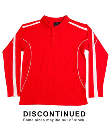 Mens TrueDry Fashion Long Sleeve Polo PS69 - PrintaPromo