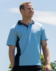 Mens TrueDry Contrast Short Sleeve Polo PS73 - PrintaPromo