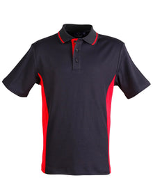 Mens TrueDry Contrast Short Sleeve Polo PS73 - PrintaPromo