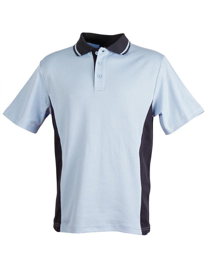 Mens TrueDry Contrast Short Sleeve Polo PS73 - PrintaPromo