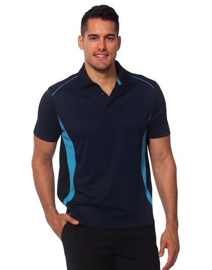 Mens CoolDry Short Sleeve Contrast Polo PS79 - PrintaPromo