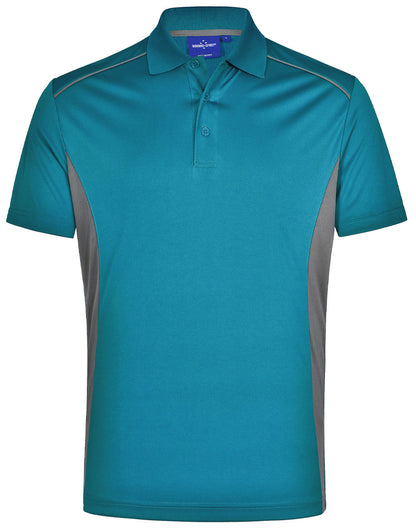 PS79 Mens CoolDry Short Sleeve Contrast Polo