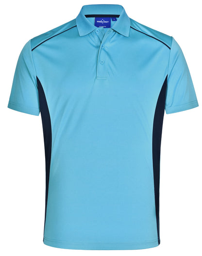 PS79 Mens CoolDry Short Sleeve Contrast Polo