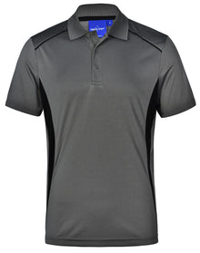 PS79 Mens CoolDry Short Sleeve Contrast Polo