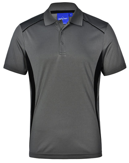 PS79 Mens CoolDry Short Sleeve Contrast Polo