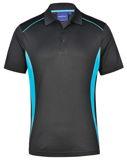 PS79 Mens CoolDry Short Sleeve Contrast Polo