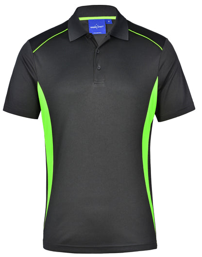 PS79 Mens CoolDry Short Sleeve Contrast Polo