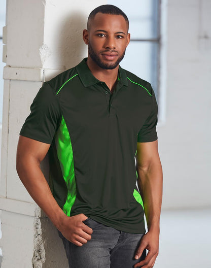 PS79 Mens CoolDry Short Sleeve Contrast Polo