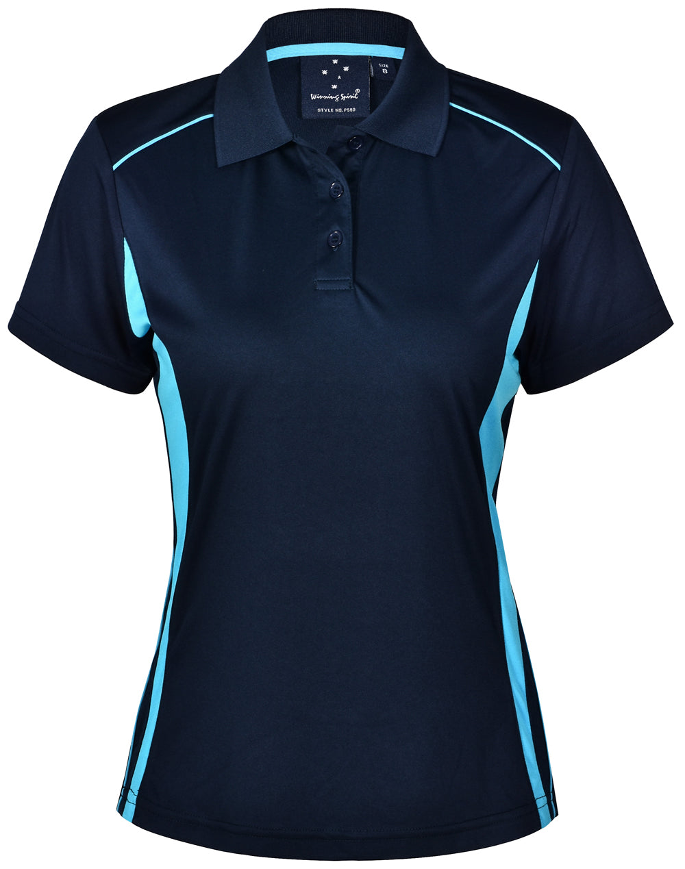 PS80 Ladies CoolDry Short Sleeve Contrast Polo