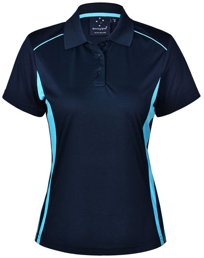 PS80 Ladies CoolDry Short Sleeve Contrast Polo