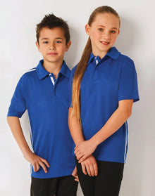Kids' RapidCool Short Sleeve Contrast Polo PS83K - PrintaPromo