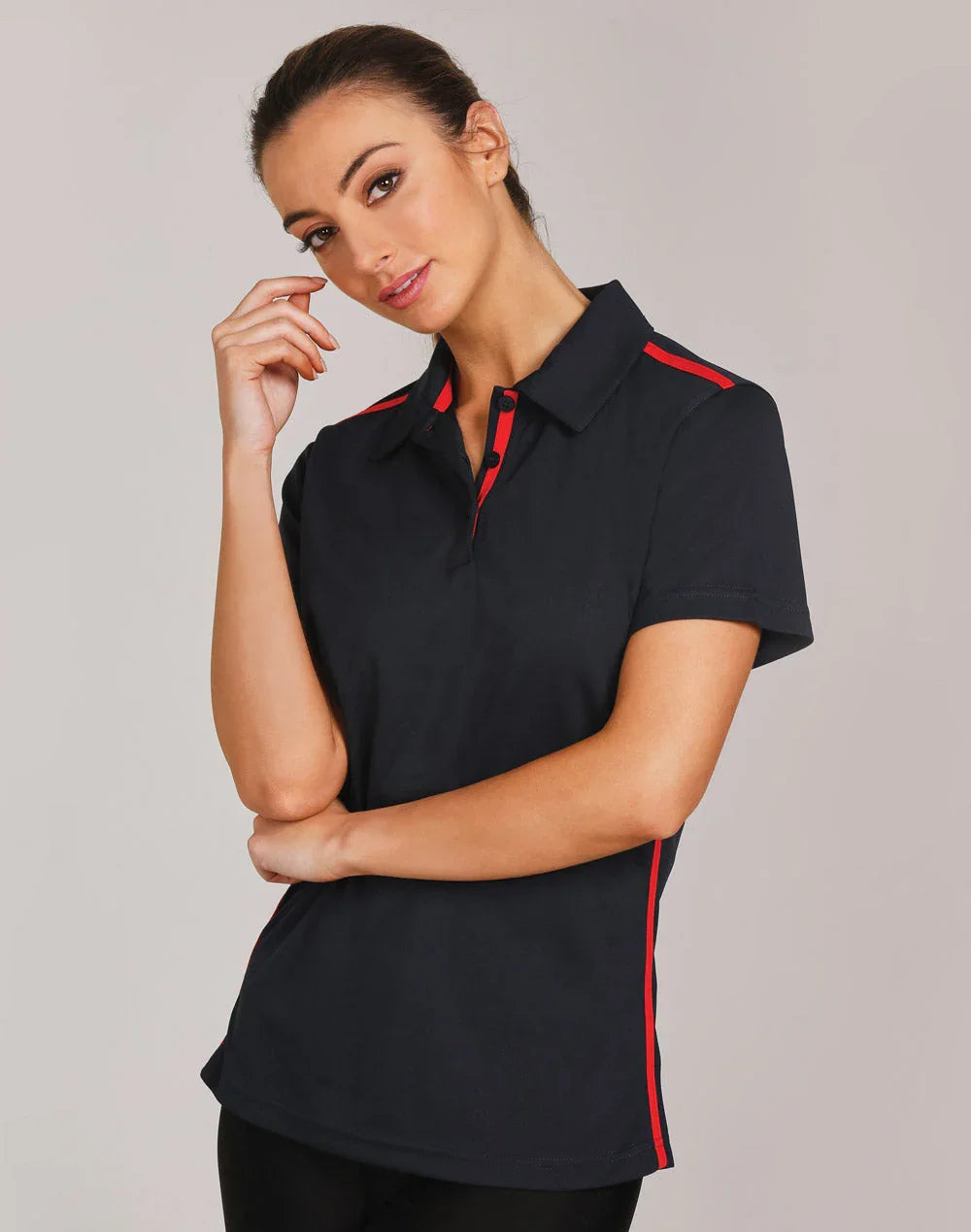 Ladies RapidCool Short Sleeve Contrast Polo PS84 - PrintaPromo