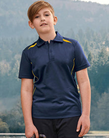 Kids Sustainable Poly/Cotton Contrast SS Polo PS93k - PrintaPromo