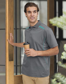 Mens Sustainable Poly/Cotton Contrast SS Polo PS93 - PrintaPromo