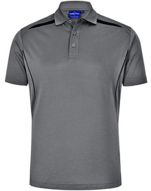 Mens Sustainable Poly/Cotton Contrast SS Polo PS93 - PrintaPromo