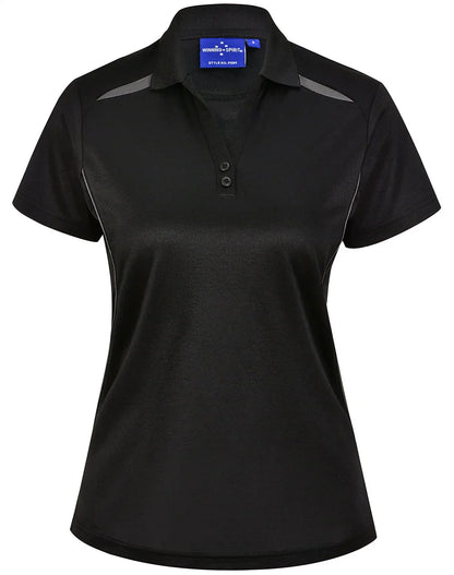 Ladies Sustainable Poly/Cotton Contrast SS Polo PS94 - PrintaPromo