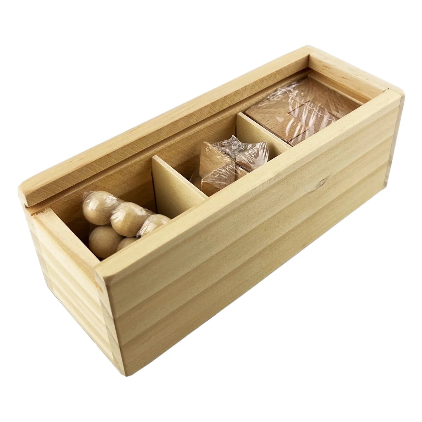 3in1 Wooden Brain Teaser - PrintaPromo