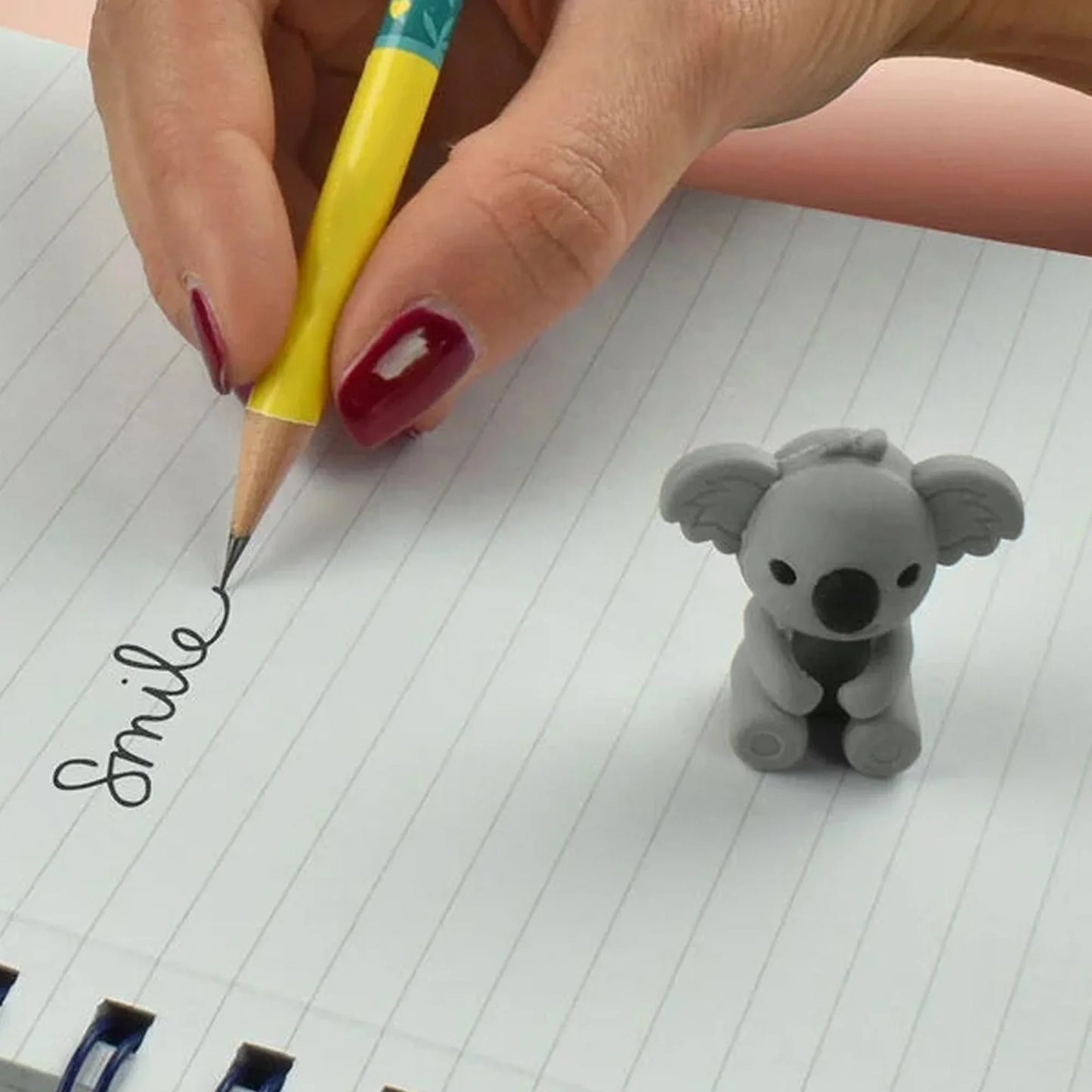 Koala Pencil-Top Rubber Eraser - PrintaPromo