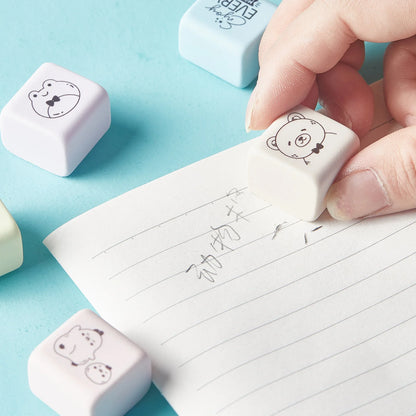 Happy Cube Rubber Eraser Set - PrintaPromo
