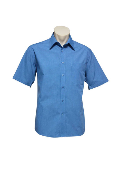 Mens Micro Check Short Sleeve Shirt SH817 - PrintaPromo