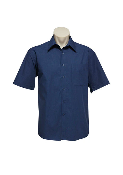 Mens Micro Check Short Sleeve Shirt SH817 - PrintaPromo