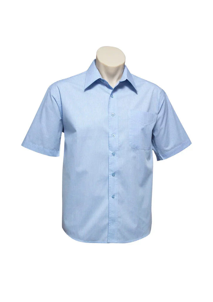 Mens Micro Check Short Sleeve Shirt SH817 - PrintaPromo