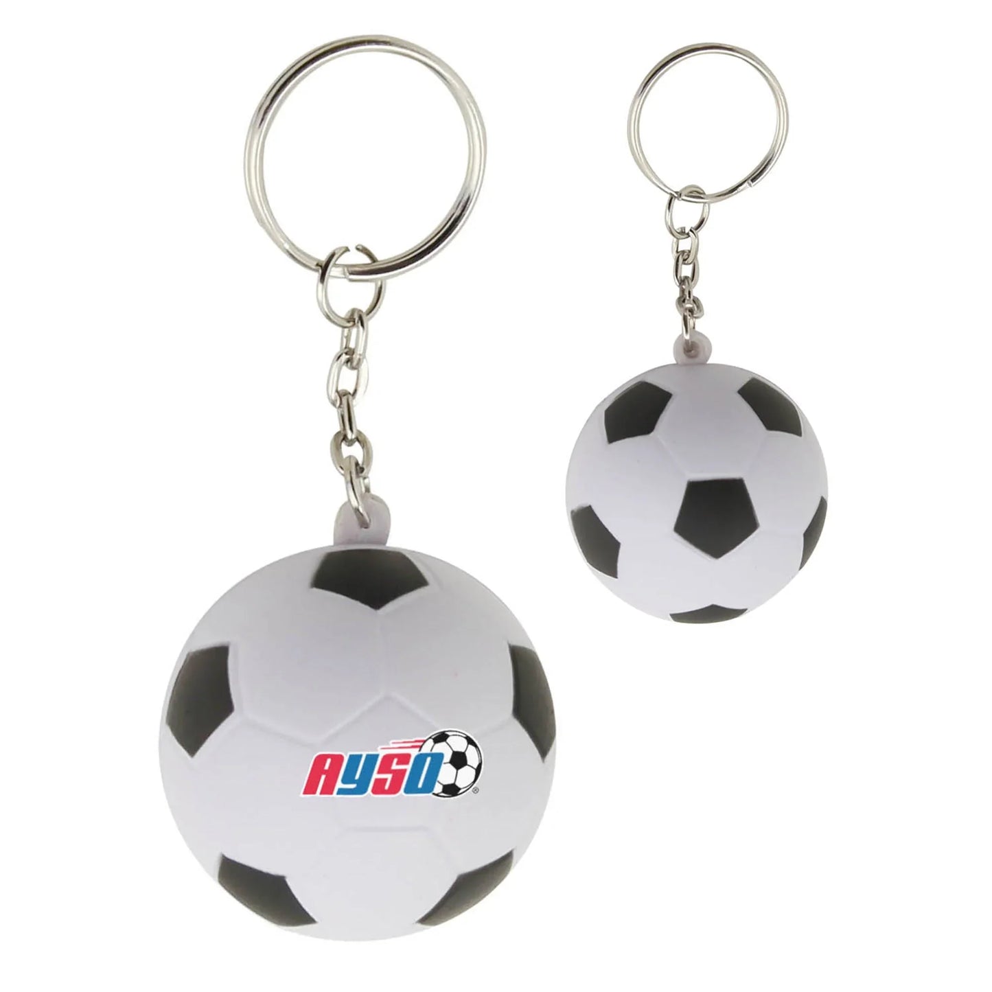 Stress Soccer Ball Key Ring - PrintaPromo