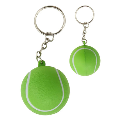 Stress Tennis Ball Key Ring - PrintaPromo