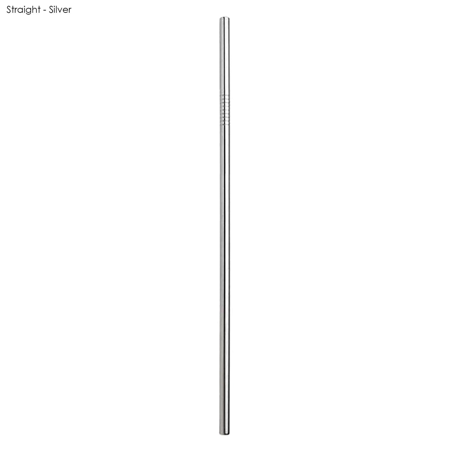 Stainless Steel Straw 6mm x 215mm - PrintaPromo