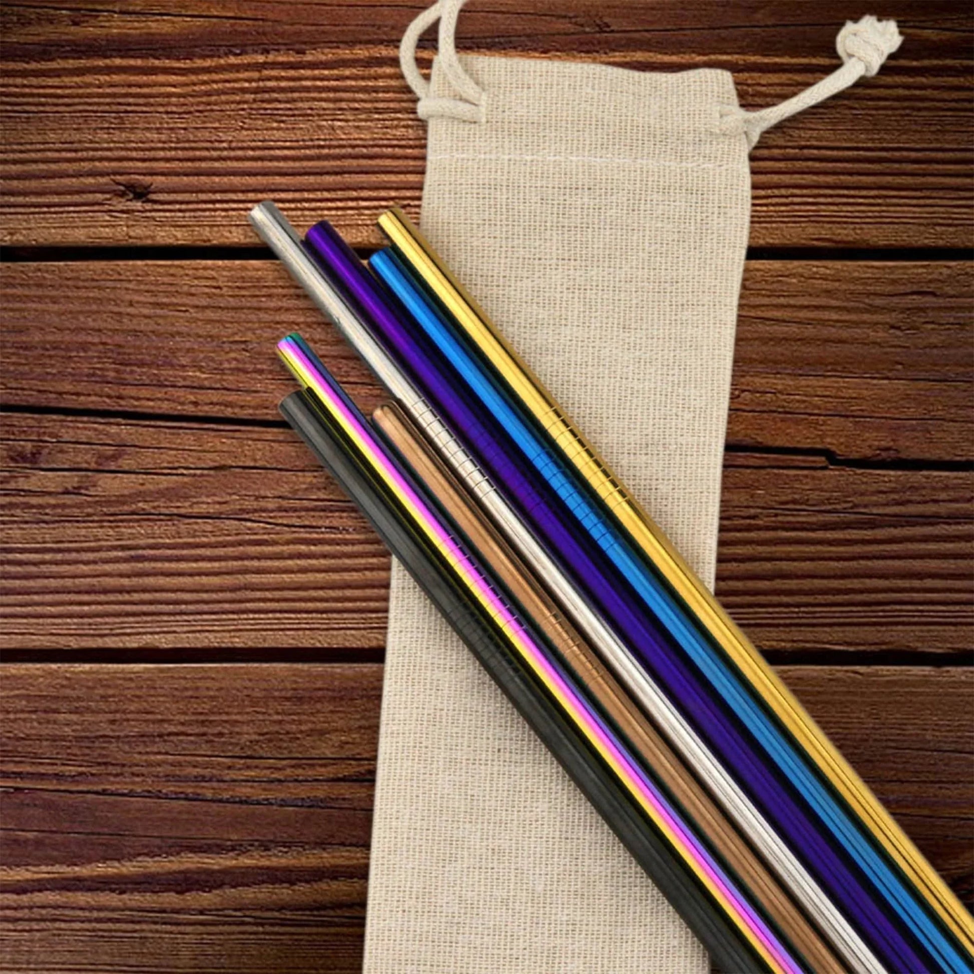 Stainless Steel Straw 6mm x 215mm - PrintaPromo