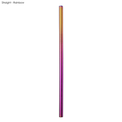 Stainless Steel Straw 8mm x 215mm - PrintaPromo